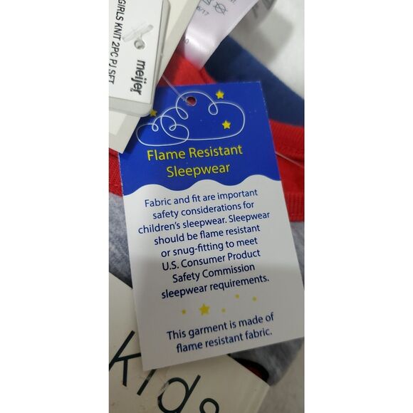 Jellyfish kids 2 Piece Unisex Sleep Set Size 2  Holiday Pj Flame Resistant New - Picture 6 of 6